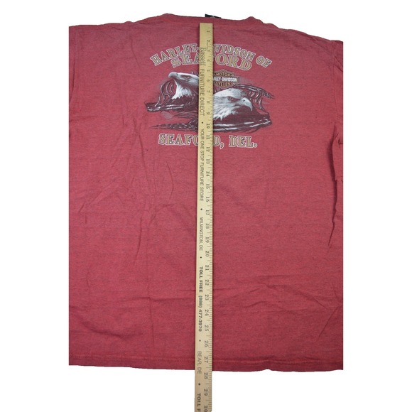 VTG‎ Harley Davidson T-Shirt Made in USA Seaford, DE Dealership Men's XL - Picture 10 of 10